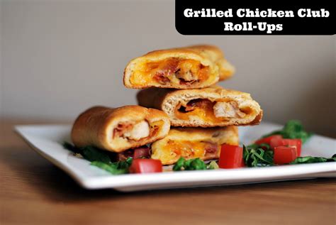 Grilled Chicken Club Roll-Ups - Aunt Bee's Recipes