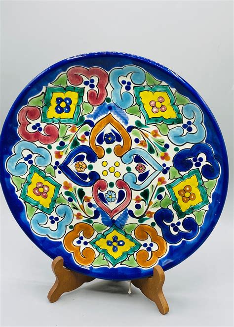 Talavera Mexican Plate Talavera Pottery Decorative Ceramic Plate ...