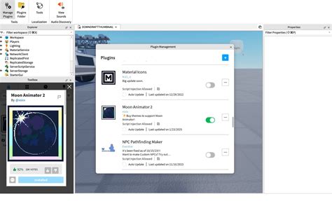 Image result for Plugins Not Loading Roblox Studio