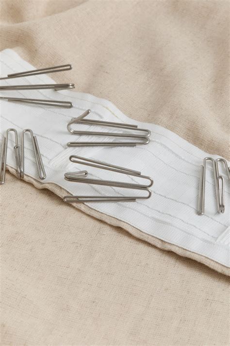 2-pack long linen-blend curtain lengths - Beige - Home All | H&M IN