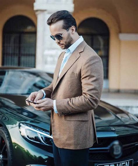 Tristan Tate Outfit Top G Brown Blazer For Men