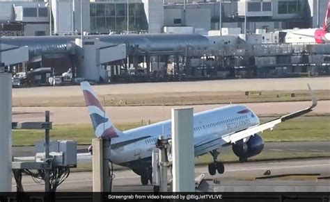 "British Airways के विमान को Runway पर हवा ने उछाला, Viral हुआ Video ...