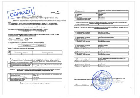 Общие сведения про запись о ликвидации в ЕГРЮЛ: документы, лист записи ...