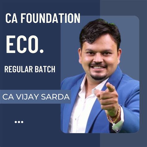 CA Foundation Economics Regular Batch By CA Vijay Sarda – CA Point