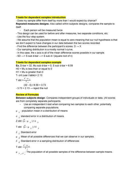 PSYC 3990 Module 4 - Lecture notes from video lectures with Dr ...