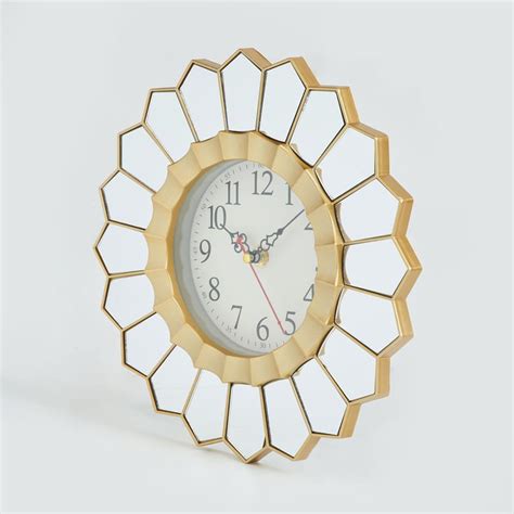 Buy Corvus 3Pcs Decorative Clock and Mirror Set - 25cm from Home Centre ...