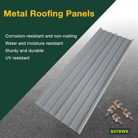 NeatiEase 10 Pcs Metal Roofing Panels, 6.1 Feet India | Ubuy