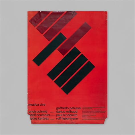 Musica Viva (1958) Original Concert Poster (Josef Müller-Brockmann ...