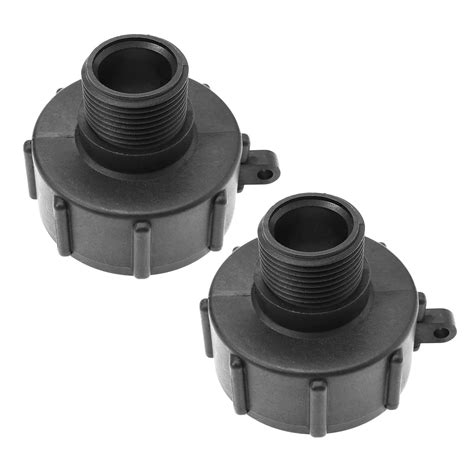 Buy 2PCS IBC Tank Adapter Plastic Hose Tap Connector S60X6 Coarse ...