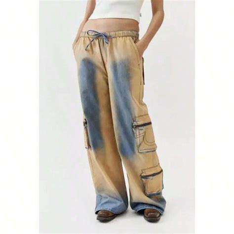 Jeans Cargo Super Folgada Jessie da True Relin | SHEIN Brasil