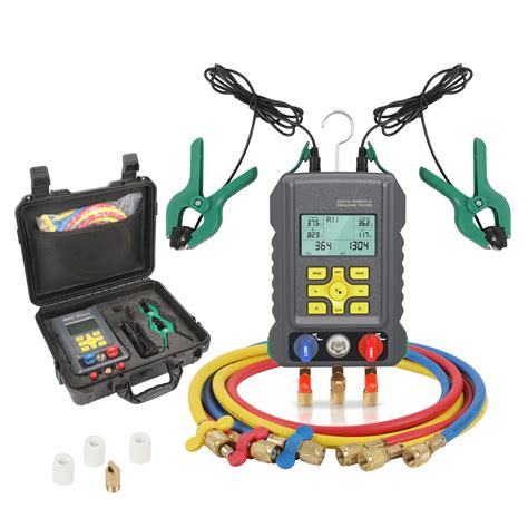 Snapklik.com : HVAC Digital Manifold Gauge Set For 92 Refrigerant ...