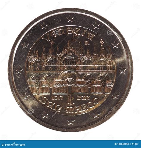2 Euro Coin, European Union Stock Photo - Image of italy, marco: 106840858