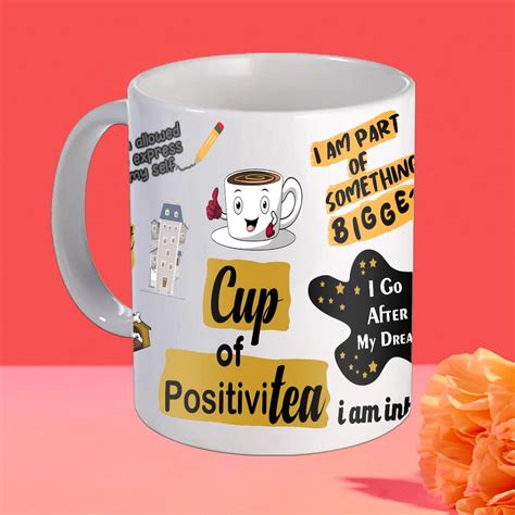 Buy PaMeG Motivational Quote Coffee Mug | Cup of Positivity Quoted ...