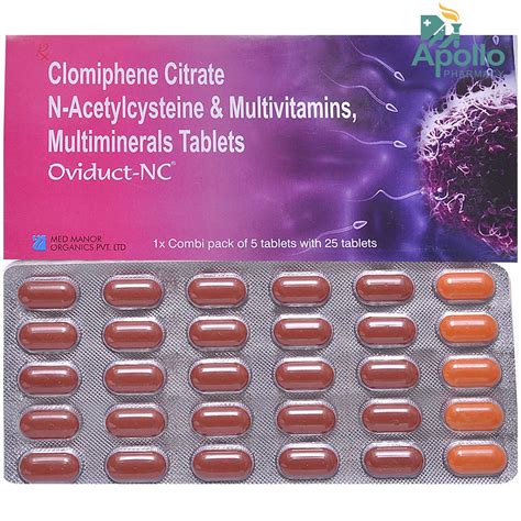 Oviduct-NC Tablet 30's Price, Uses, Side Effects, Composition - Apollo ...