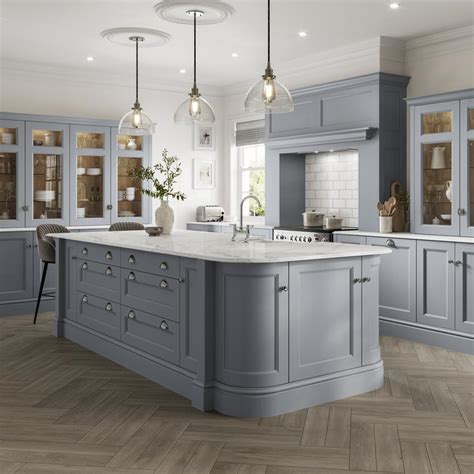 Image result for Howdens Blue Kitchen Units