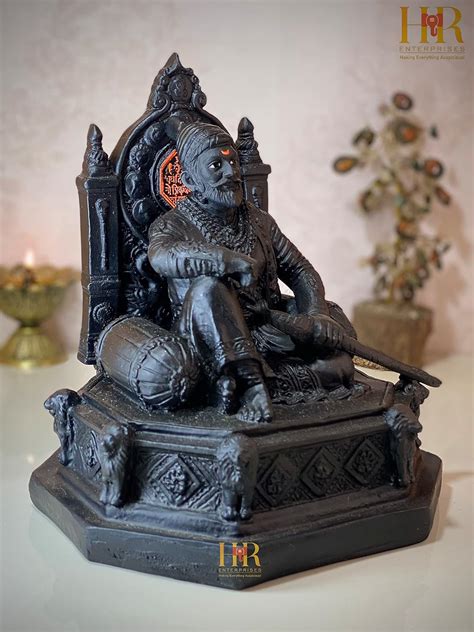 Buy HR Enterprises ( SM 902 Black Chhatrapati Shivaji Maharaj Statue ...