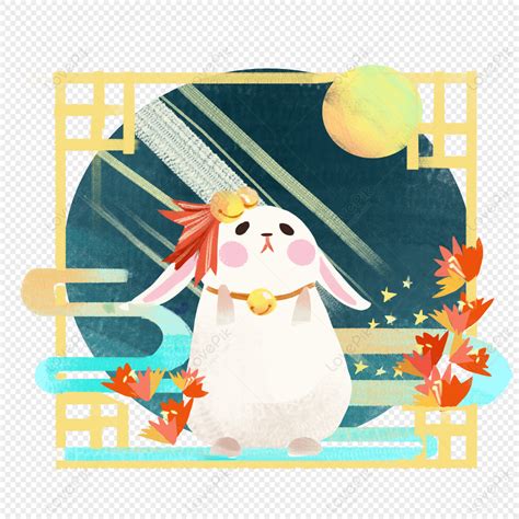 Jade Rabbit, Chang E, Mid-autumn Festival, Jade Rabbit PNG Hd ...