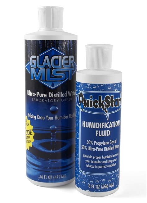 Humidor Care PG Solution & Glacier Mist Distilled Water 2 Pack : Amazon.in