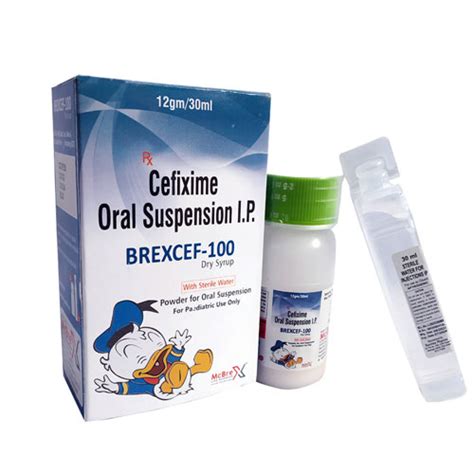 Cefixime 100MG. /5ML DRY SYRUP Mcbrex Lifesciences