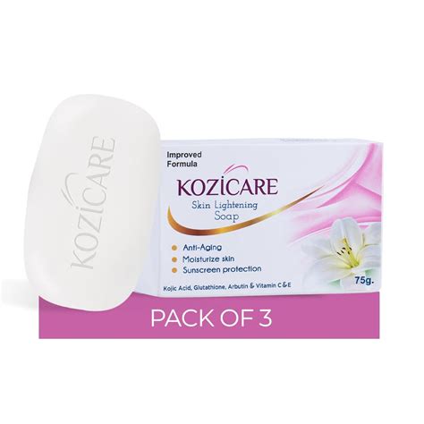 Kozicare Skin Lightening Soap - Pack of 6 | Enriched with Kojic Acid