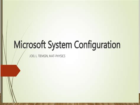 Image result for Microsoft System Configuration