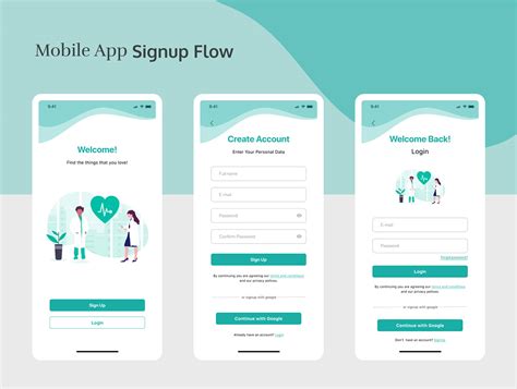 Sign Up App 的图像结果