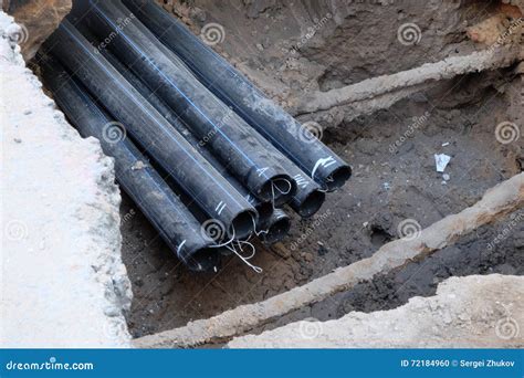 Repair the Broken Pipe with Replace New Stock Photo - Image of leakage ...