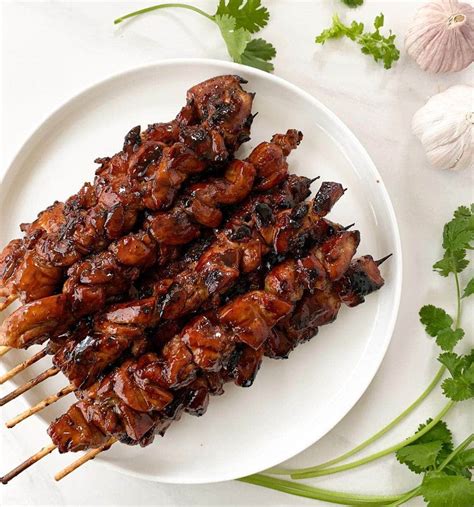 Super Easy + Tasty Grilled Chicken Teriyaki Skewers