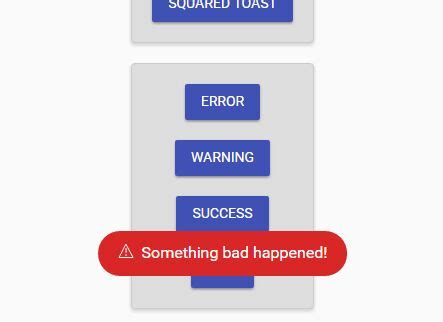 JavaScript CSS Toast 的图像结果