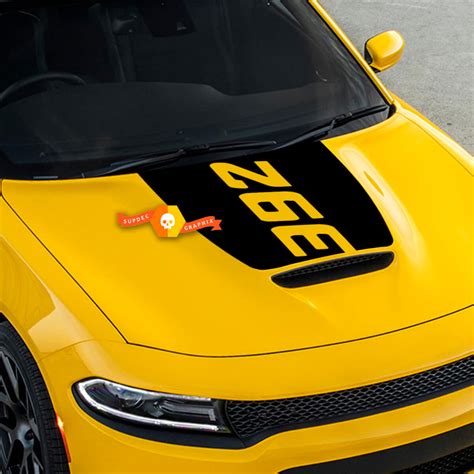 392 Hemi Hood Dodge Charger Blackout Vinyl Decal Sticker