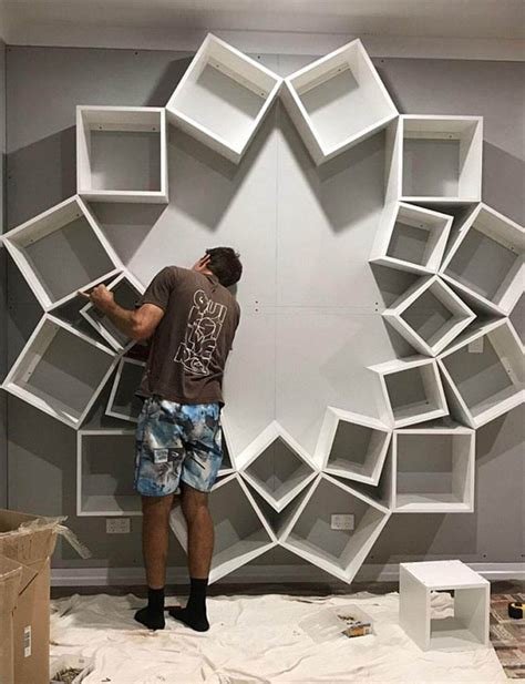 Top 40 Unique DIY Shelving Ideas To see more visit 👇 | Diy bookshelf ...