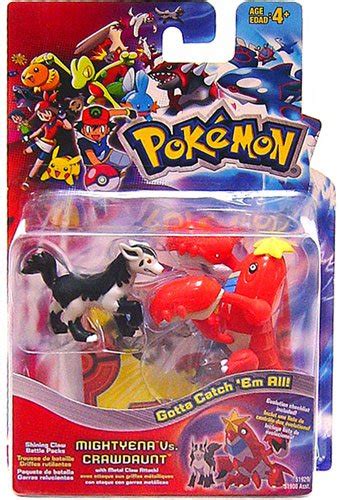 Buy Pokemon Advanced Generation Mini Figure Set Mightyena vs. Crawdaunt ...
