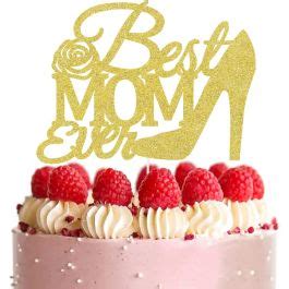 Best Mom Ever Cake Topper - Mothers Day Cake Decorations, Super Mom ...