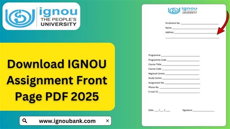 Image result for IGNOU Front Page for Assignment