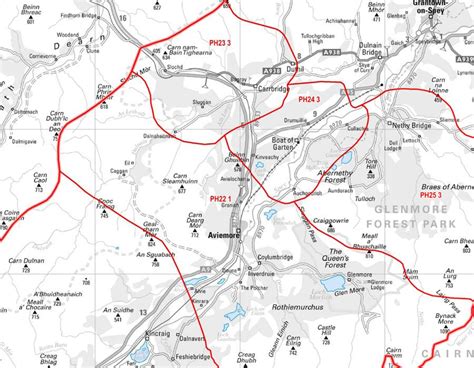Scottish Highlands (Central) Postcode Wall Map - Sector Map 31