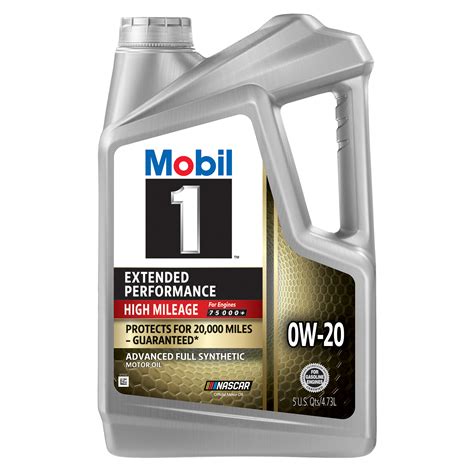 Mobil 1 Extended Performance High Mileage Full Synthetic Motor Oil 0W ...