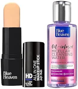 Buy Blue Heaven HD All In One Makeup Stick, Silk Matte - 101, Vanilla ...