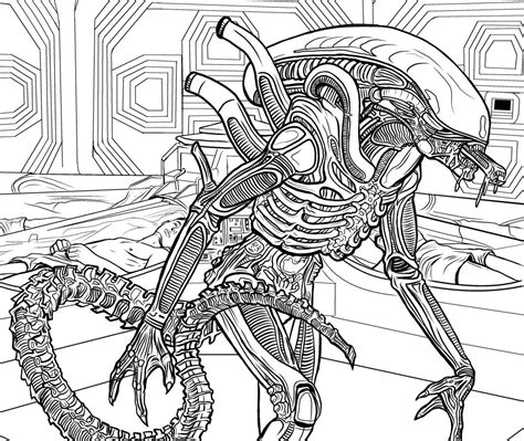 Image result for Alien vs Predator Coloring Pages