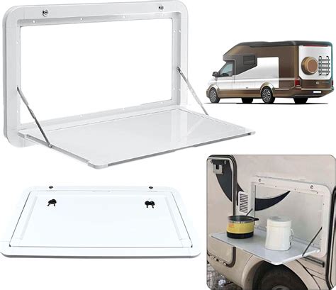 RV Caravan Picnic Folding External Table, Wall Mount Flip Fold Down Desk, Floating Desk Shelf ...