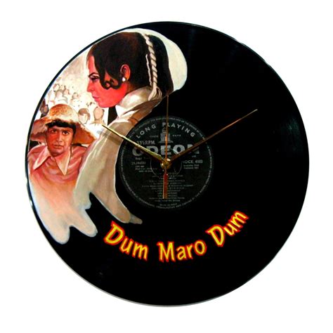 Hindi LP records for sale converted to clocks: Hare Rama Hare Krishna