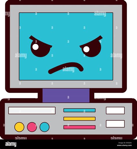Image result for Computer Cute Angry