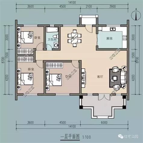 三居室100平米装修效果图,2021三居室100平米装修设计欣赏_住范儿