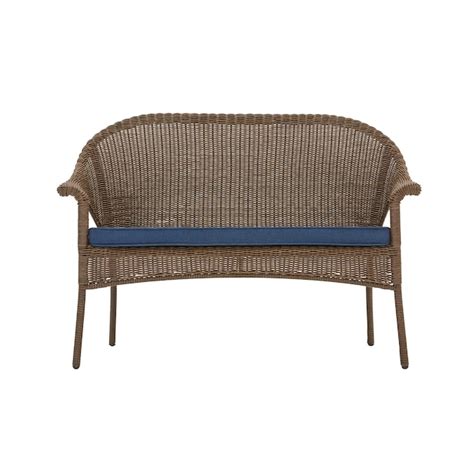 Style Selections Valleydale Woven Outdoor Loveseat with (no fabric) and ...