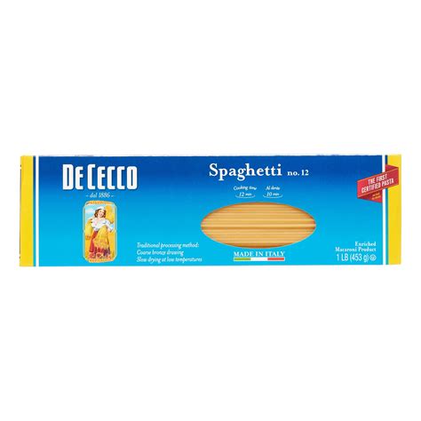 De Cecco Spaghetti no.12 Pasta, 16 oz - Walmart.com