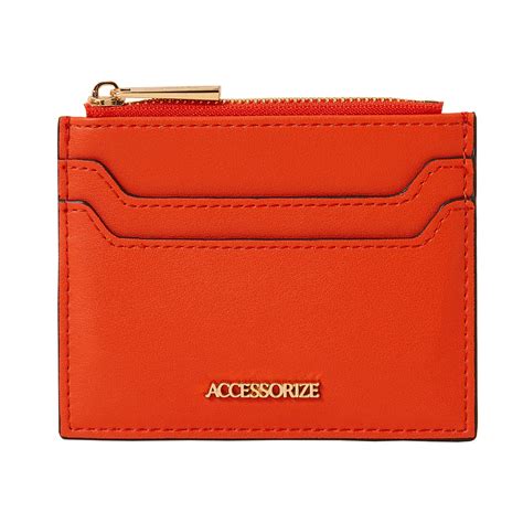 Buy Orange Zip Cardholder Online - Accessorize India