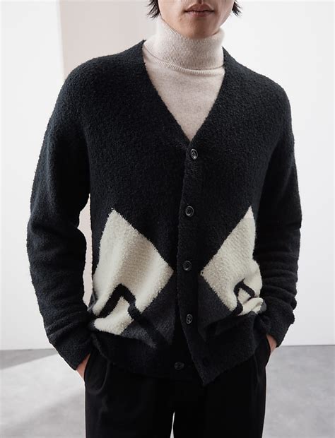 Buy Merino Wool Rich Boucle Cardigan at Marks & Spencer