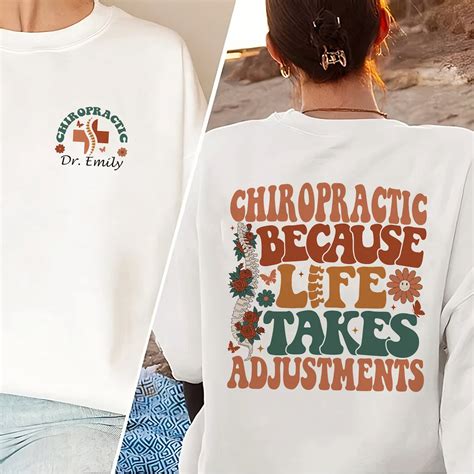 Chiropractic Because Life Takes Adjustments Sweatshirt, Chiropractor Gifts, Chiropractic Student ...