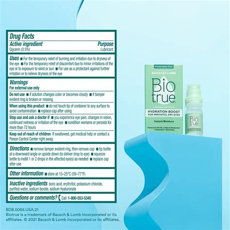 Buy Biotrue Eye Drops Hydration Boost from Bausch + Lomb, Preservative ...