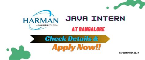 Join As Java Intern At Harman | Check Details Now