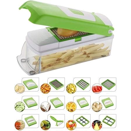 Buy NOVEL Plastic Vegetable and Fruit Chipser With 11 Blades and 1 ...